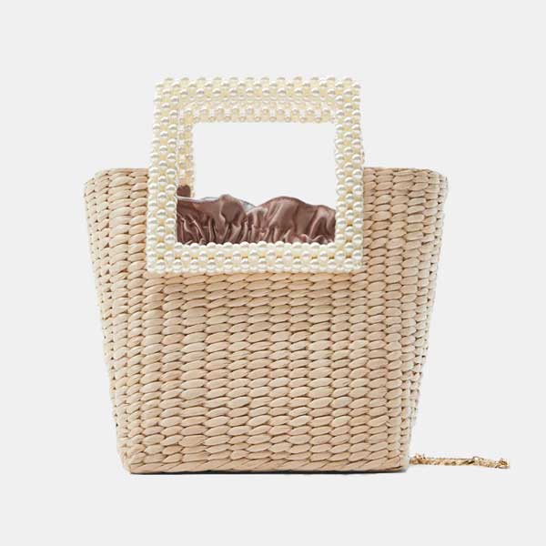 Bolso con perlas
