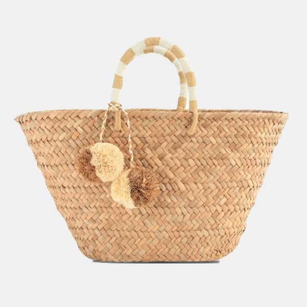 Bolso 'shopper' con pompones