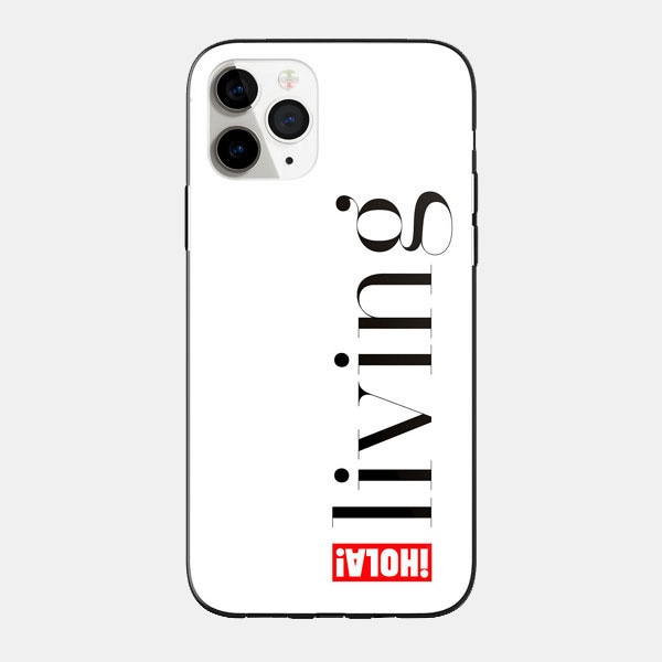Funda con el logo de LIVING sobre fondo blanco
