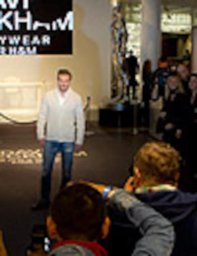 David Beckham presenta en Londres su colección de ropa interior