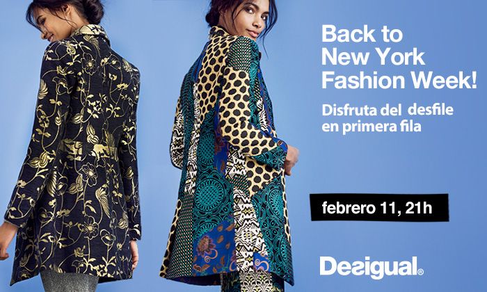 ¿Quieres vivir la experiencia de asistir al desfile de Desigual en Nueva York?