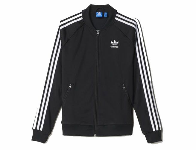 sudadera adidas negra rayas blancas