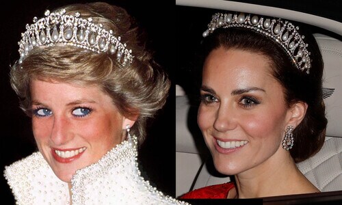 Kate Middleton sorprende al volver a usar la tiara de la princesa Diana