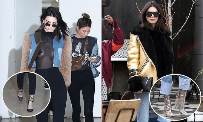 Kendall Jenner y la moda de las medias de rejilla