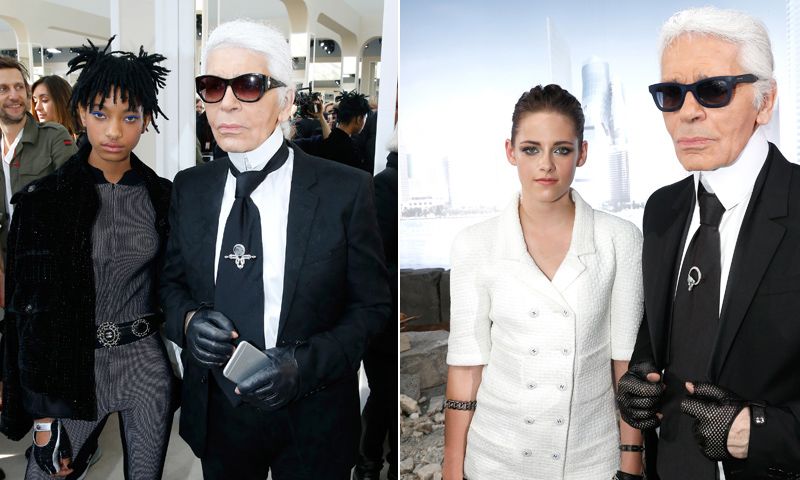 Willow Smith y otras 'celebs' que forman parte del atípico universo creativo de Karl Lagerfeld