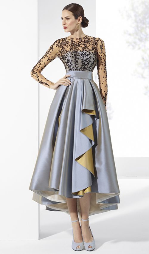 vestido midi largo