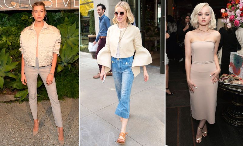 Las 'celebrities' nos muestran la manera más chic de llevar los tonos neutros