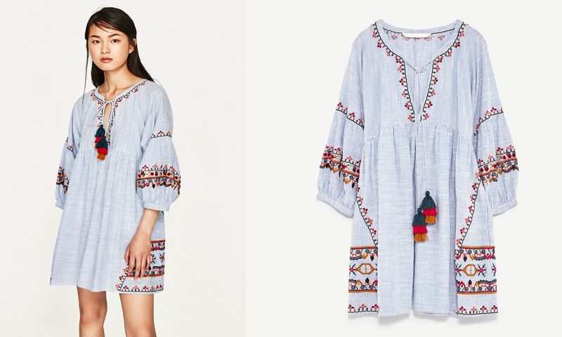 vestidos playa zara