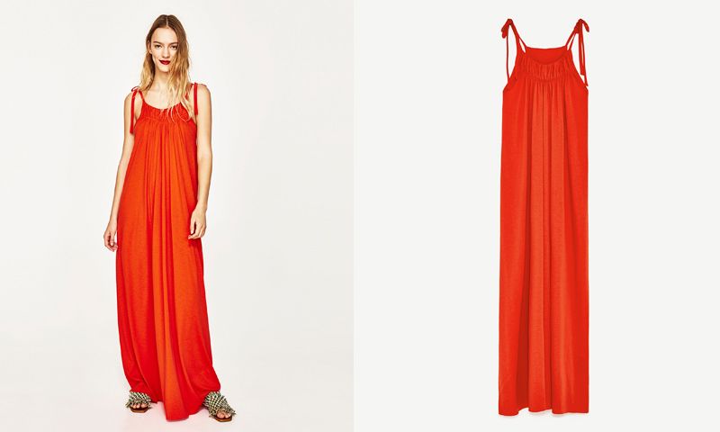 vestidos playa zara