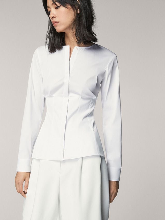 camisa blanca massimo dutti