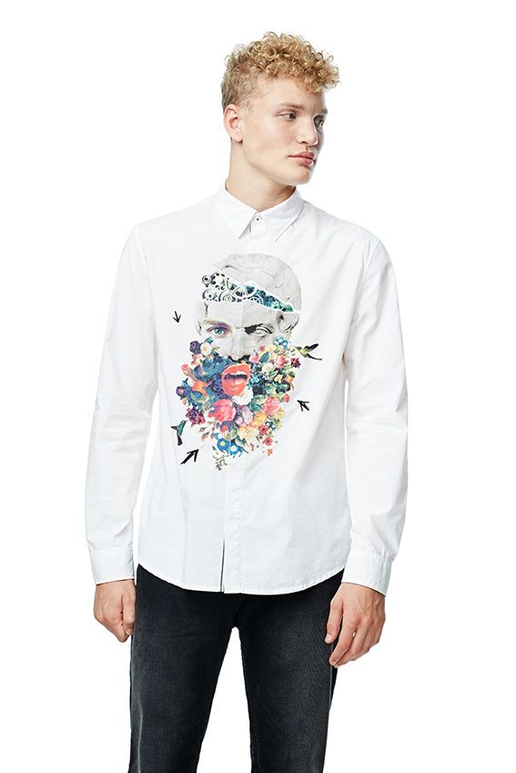camisas desigual hombre