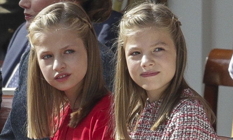 La princesa Leonor y la infanta Sofía, las otras protagonistas en el Día de la Fiesta Nacional