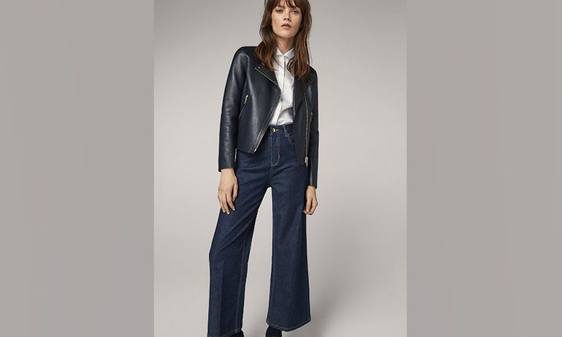 Massimo Dutti se suma al efecto piel esta temporada con su colección de cazadoras y chaquetas