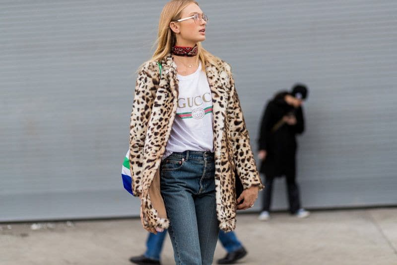 Abrigo estampado leopardo