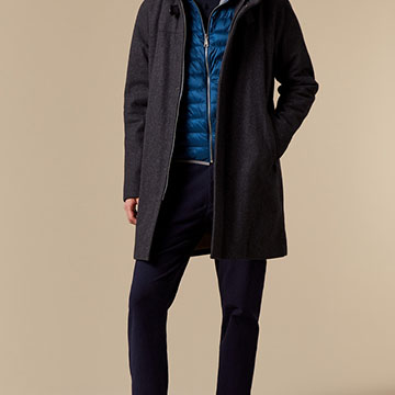 Para combatir el frío, la y el estilo clásico de las prendas de abrigo para él de Adolfo Domínguez - Foto 1