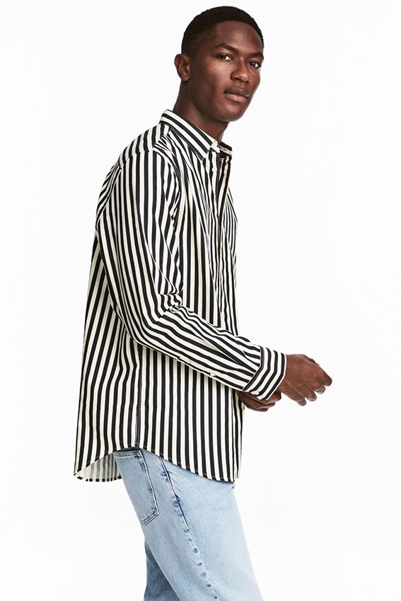 Venta > camisa blanca hombre h&m > en stock