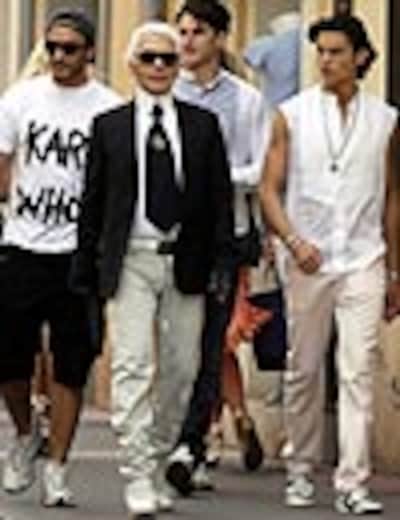 Karl Lagerfeld, junto con sus modelos preferidos, de vacaciones en Saint Tropez