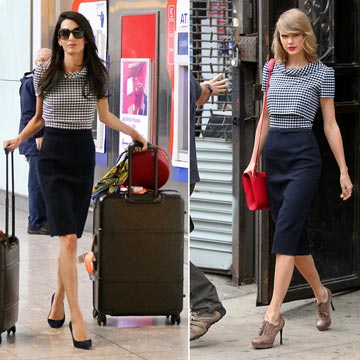 Amal Clooney y Taylor Swift, dos bellezas y un mismo estilo