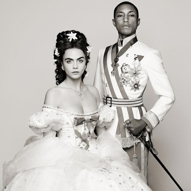 Cara Delevingne y Pharrell Williams, los 'emperadores' de Chanel
