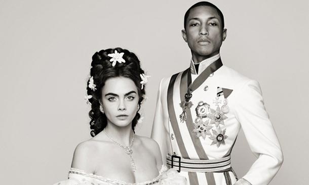 Cara Delevingne y Pharrell Williams, los 'emperadores' de Chanel