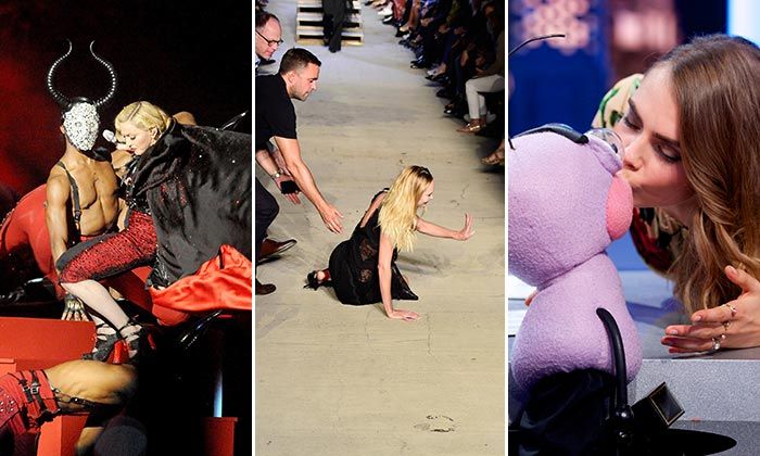 ¡'Bye, bye' 2015!: Tropiezos en la pasarela, dramáticas caídas, fiestas... Descubre los momentos más divertidos del año