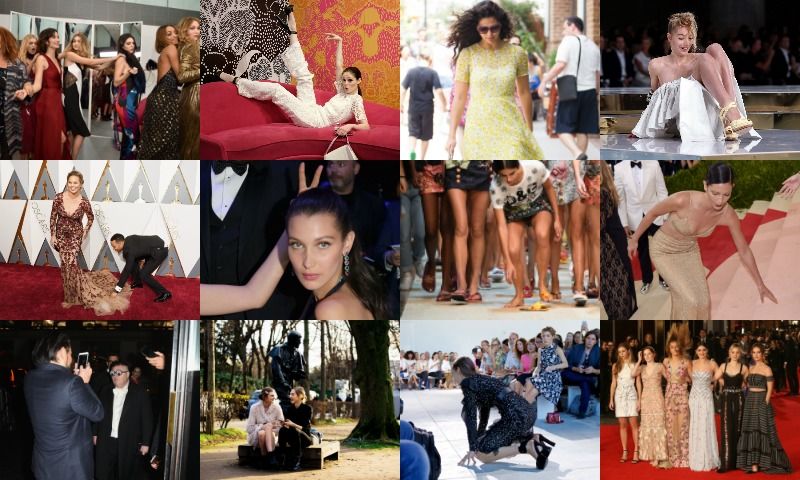 Caídas, miradas indiscretas, invitados inesperados que se 'cuelan' en las sesiones de fotos... Recordamos los momentos 'fashion' más divertidos de 2016