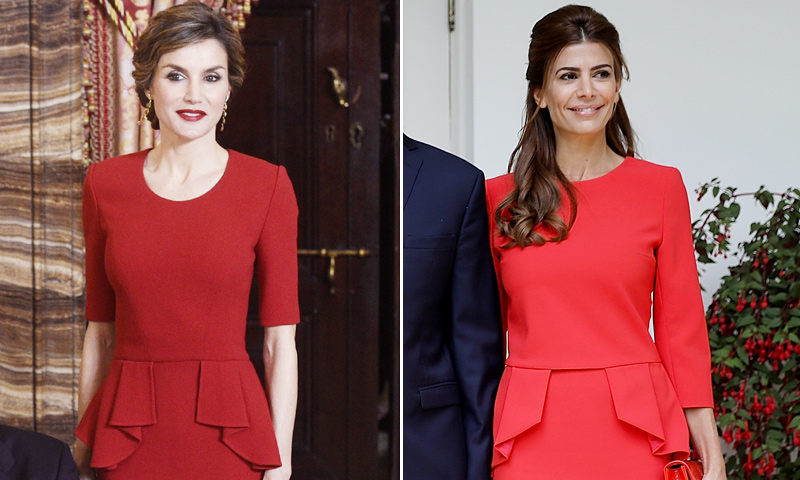 La reina Letizia y Juliana Awada, ¿con el mismo vestido?