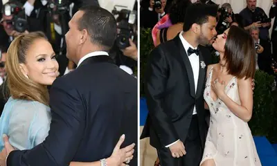 Selena Gomez y The Weeknd, Jennifer Lopez y Alex Rodriguez... A la Gala MET, mejor en pareja