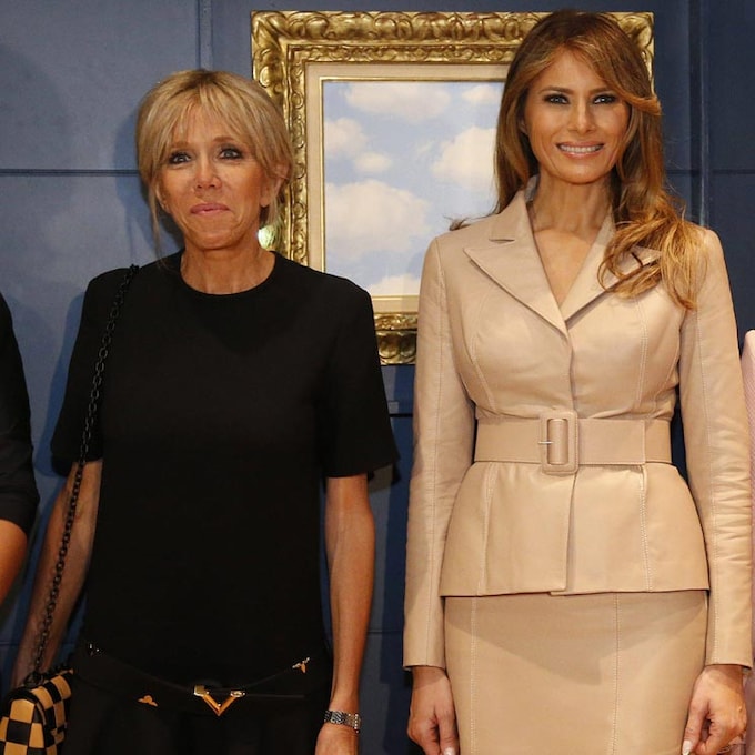 El segundo 'look' de Brigitte Macron, toda una revelación ante Melania Trump