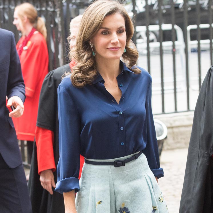 Doña Letizia repite uno de sus 'looks' más icónicos en Londres