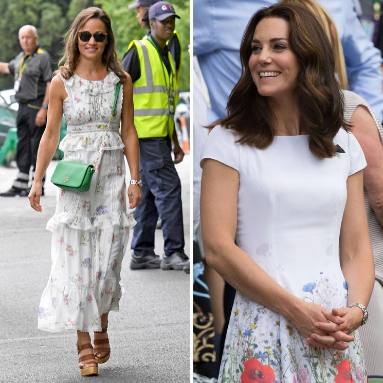 La Duquesa de Cambridge y su hermana, Pippa Middleton: dos formas de llevar el vestido de flores 