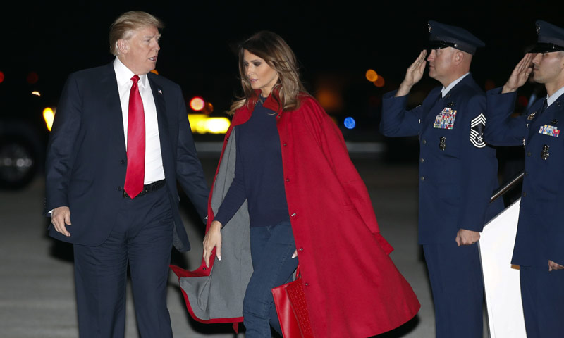 ¿Melania y el look de la reconciliación con Donald Trump?