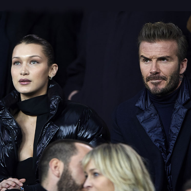 Bella Hadid versiona un look de Selena Gomez en su noche de fútbol con David Beckham