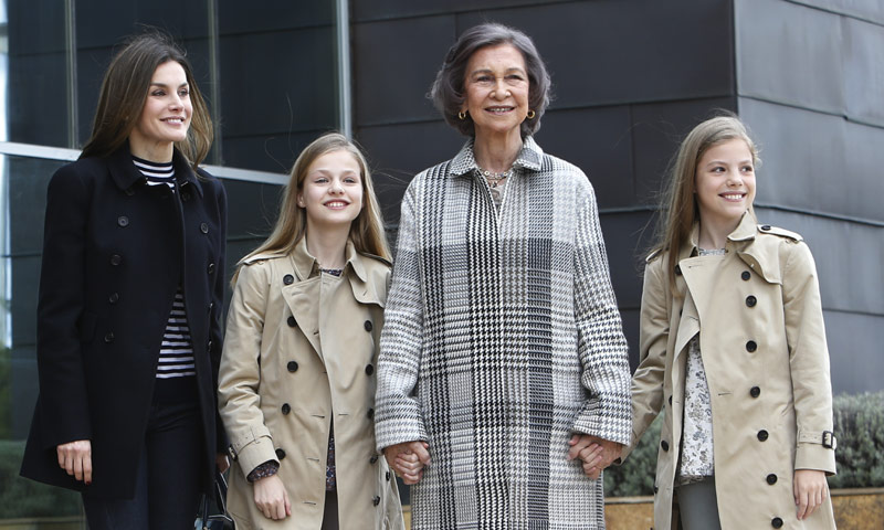 Doña Letizia, Sofía, Leonor y la prenda del reencuentro más esperado