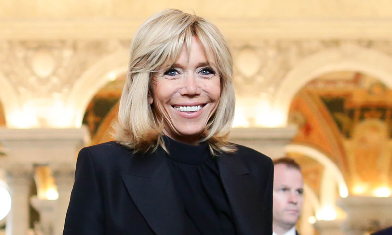 La maleta de viaje de Brigitte Macron en su visita de Estado a EEUU