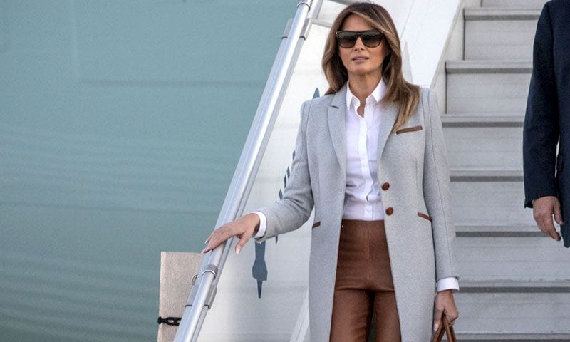 Melania Trump y un look de aeropuerto por 12.000 euros