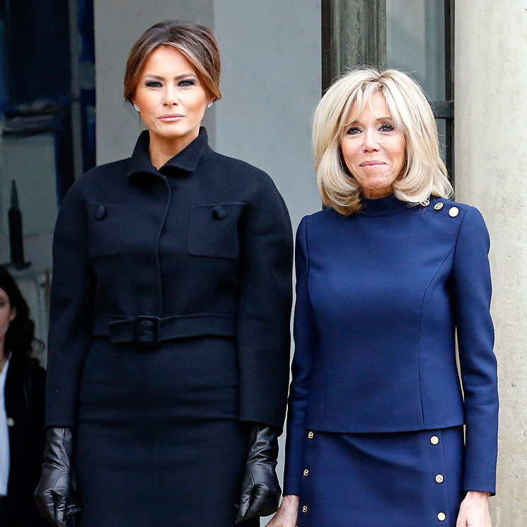 Melania Trump juega su 'carta Jackie O' en su último duelo con Brigitte Macron