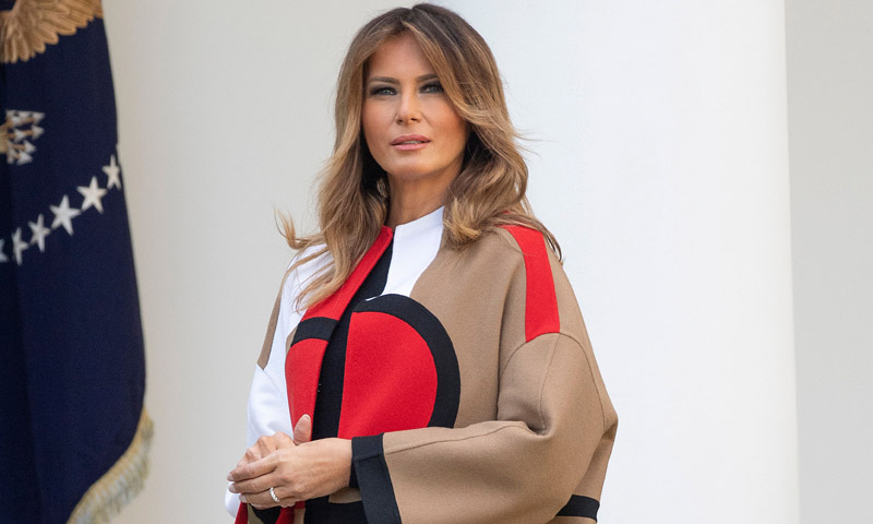 El mensaje del último vestido italiano de Melania Trump