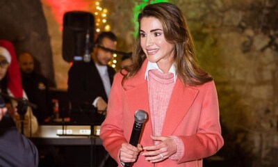 Tras sus estrenos de Zara, Rania de Jordania confía por primera vez en otra firma española