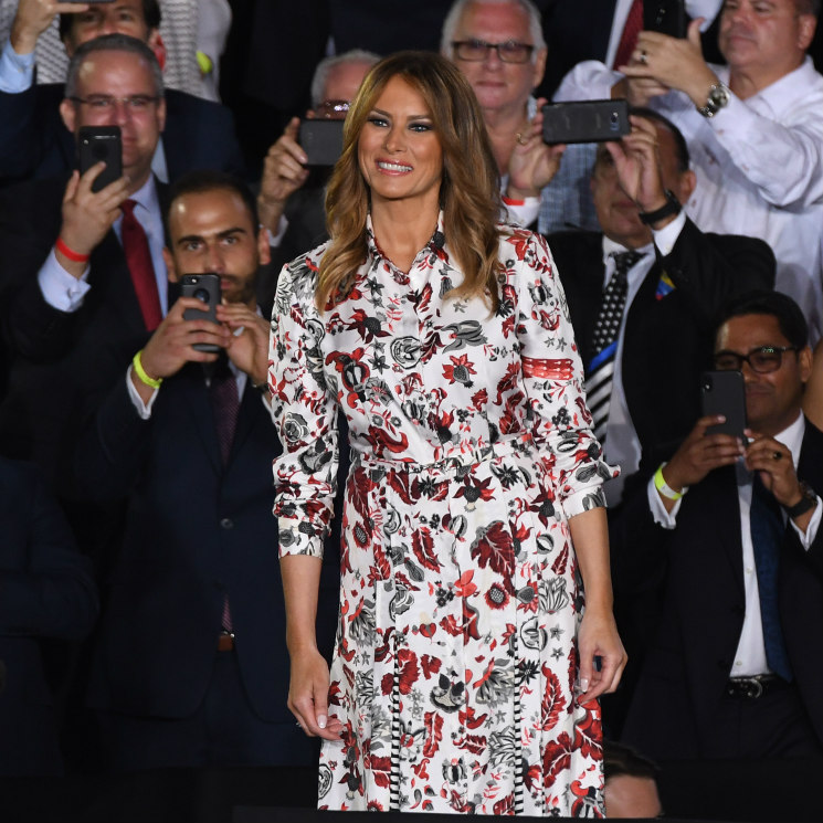 Melania Trump estrena el vestido 'Jane', un diseño que antes conquistó Hollywood