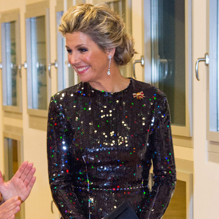 Máxima de Holanda, la reina que impacta desde hace 9 años con lentejuelas
