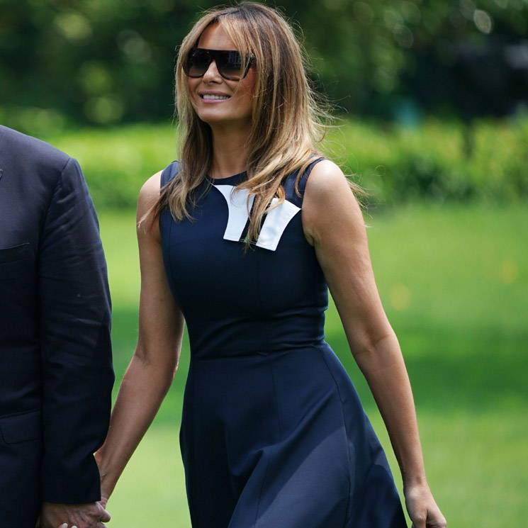 Las revelaciones y curiosidades de estilo de la maleta de Melania Trump en Japón