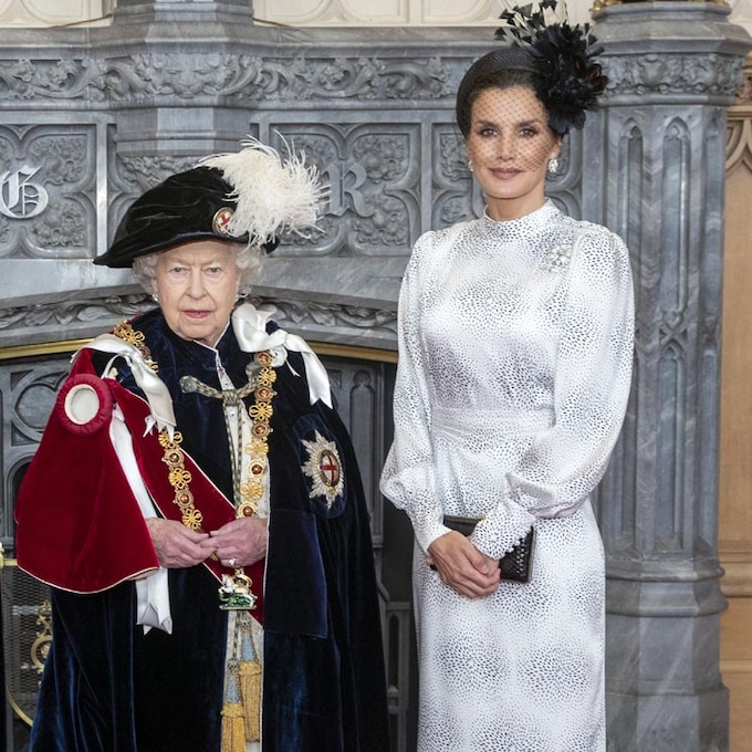 Doña Letizia lleva la moda española al castillo de Windsor 