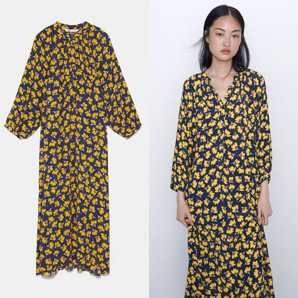 Vestido Zara Amarillo Flores Clearance Sale, UP TO 52% OFF |  www.apmusicales.com