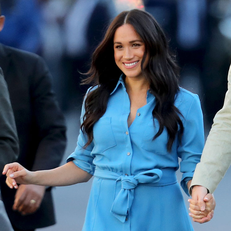 De Oceanía a África: Meghan Markle recicla su vestido camisero premamá