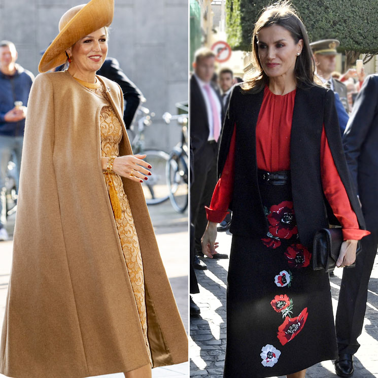 Máxima de Holanda o doña Letizia: ¿Quién es la reina del abrigo-capa?