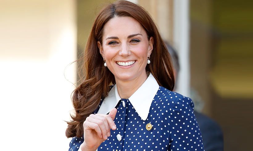 Kate Middleton con vestido de lunares