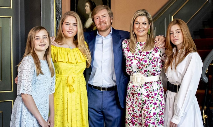 Máxima de Holanda y sus hijas