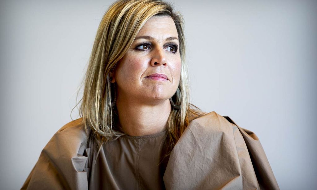 Máxima de Holanda con vestido de H&M