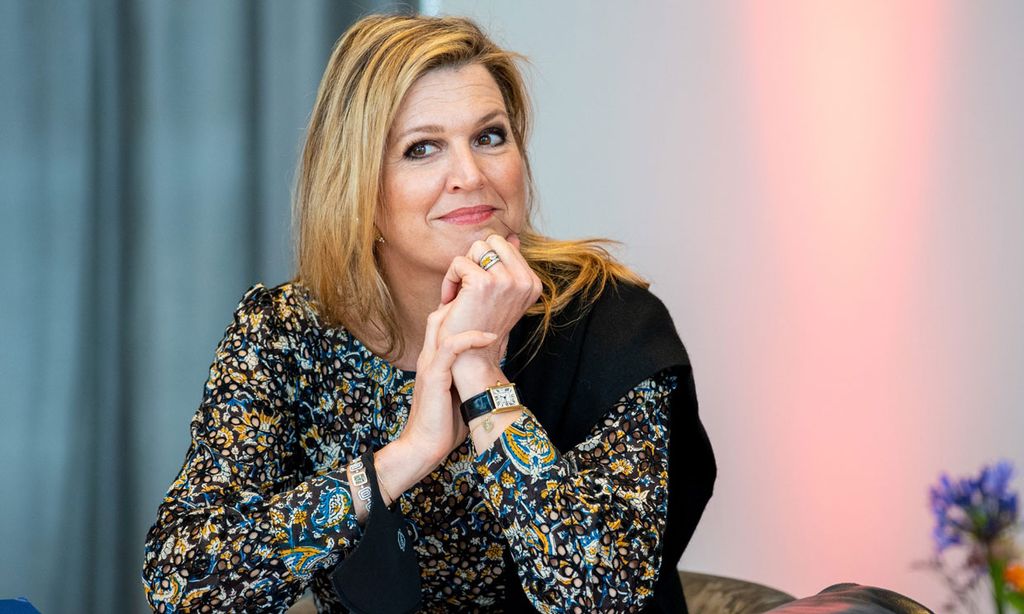 Vuelve el vestido troquelado con el que Máxima nos reveló el mejor truco de estilismo
